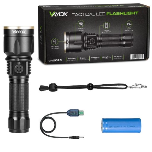 ВІЙСЬКОВИЙ ТАКТИЧНИЙ СВІТЛОДІОДНИЙ ЛІХТАРИК ПОТУЖНИЙ AKU ZOOM