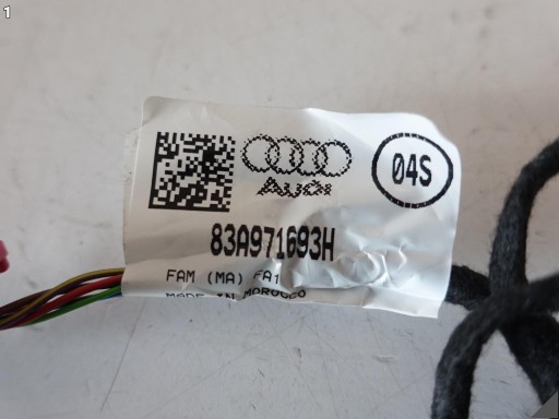 AUDI Q3 83A F3 18-25 bundle wiring wiring upholstery door rear part R = L