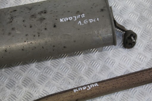 muffler, exhaust KADJAR and 1 201004EA3A 1,6 DCI