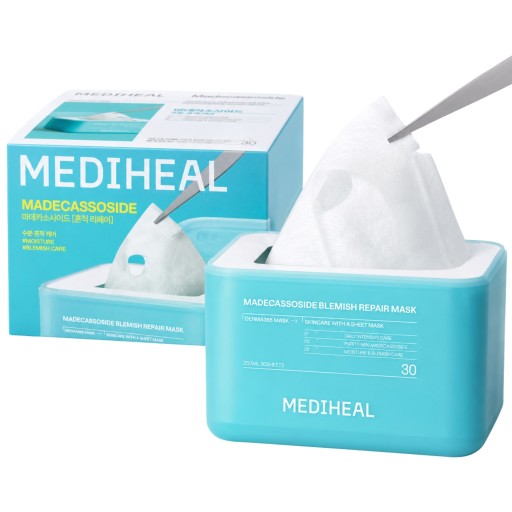 Maski w Płachcie z Madekasozydem Tonizujące Rozjaśniające 30 szt. Mediheal