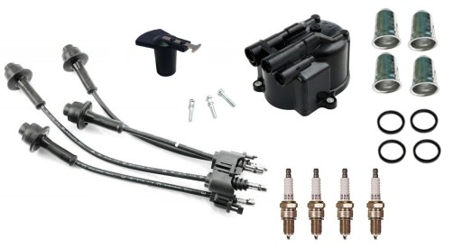 100021.4 - Комплект зажигания BT мотор 4Y + свечи, розетки