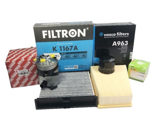 Набор фильтров 4X RENAULT SCENIC II 1.5 DCI после 2005