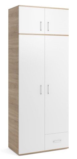 Шафа ALWI Meble ALICJA 80 х 240 х 52 см надставка дуб сонома, ящик