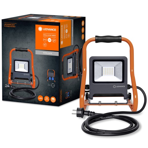 30W светодиодный рабочий прожектор + 2X LEDVANCE Socket