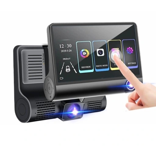 ВІДЕОРЕЄСТРАТОР З КАМЕРОЮ ЗАДНЬОГО ВИДУ HD ТРИ КАМЕРИ