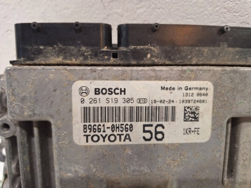 control unit computer of the engine 0261S19305 89661-0H560 PEUGEOT 108 C1 II 14