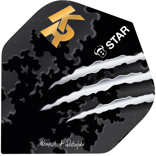 Пір'я Bull's B-STAR Black 3 шт.