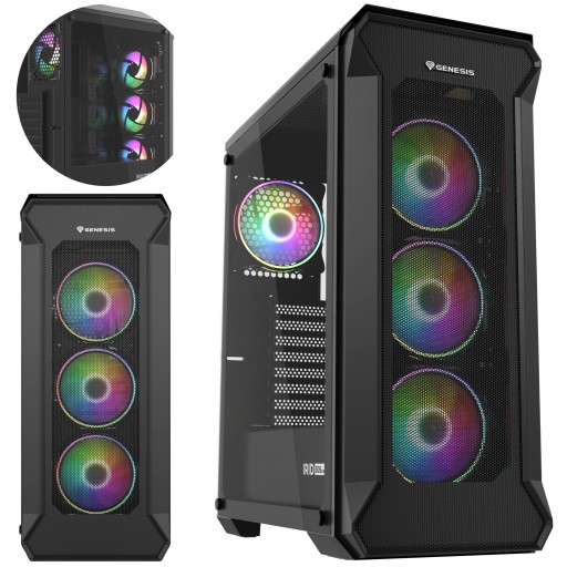 Obudowa Genesis IRID 505 midi 4xLED aRGB z oknem w Lublin Sklep