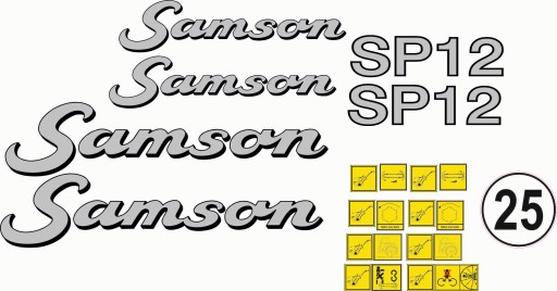 SAMSON SP12 НАКЛЕЙКИ НАКЛЕЙКА ОБГОРТАННЯ