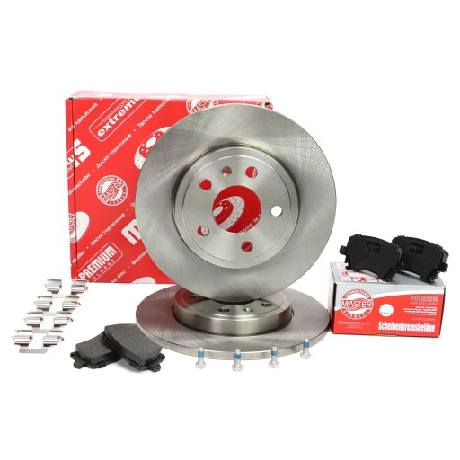 Диски колодки задние AUDI A4 B7; SEAT EXEO