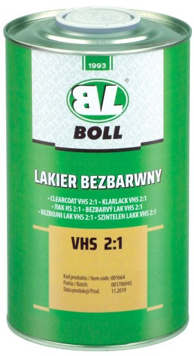 BOLL - CLEAR COAT VHS 2:1 - 1л