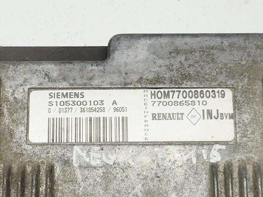 computer Centralina Motore RENAULT MEGANE e 1.6 16V S105300103A 7700860319