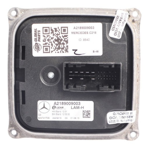Mercedes cls c218 модуль преобразователя передних ксеноновых фар a2189009003
