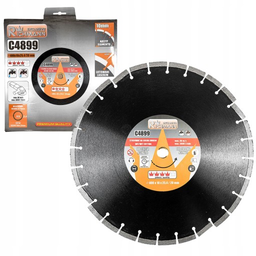 Алмазный диск для асфальта 400 мм RICHMANN C4899