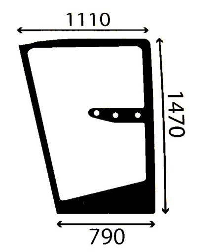 625575.2 - СТЕКЛО ДВЕРИ CLAAS JAGUAR LEXION MEDION ЛЕВОЕ
