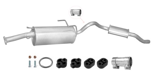 NISSAN SERENA 2.0 2.3 D ГЛУШИТЕЛИ СРЕДНИЙ КОНЕЦ