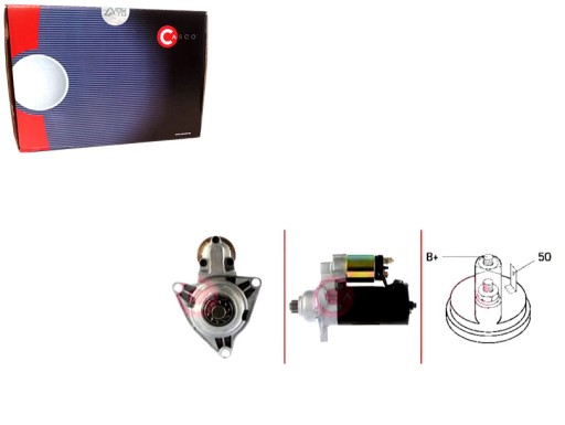 CASCST10101AS(iMOTO) - Стартер 12v 1.8kw типу bosch casco + водійський комплект №37