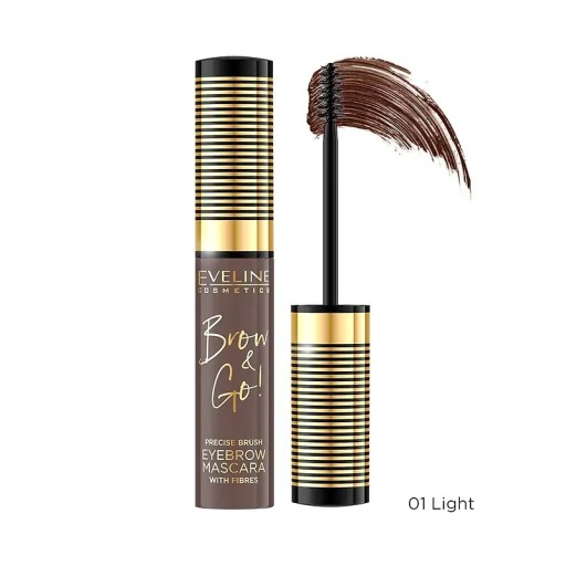 Eveline Mascara na obočie 01 Light Brow And Go! s kefkou