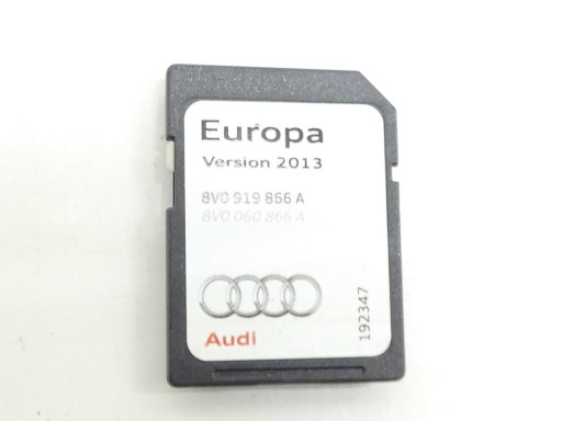 KARTA der Navigation SD EUROPA 2013 AUDI A3 8V A4 B8 A5 8T 8V0919866A