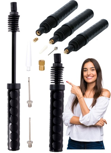 М'яч насос з голкою і аксесуарами Dunlop 23,5 см чорний