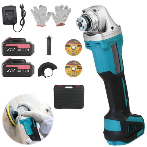 БЕЗКОШТОВНА КУТОВА ШЛІФУВАЛЬНА МАШИНА 20000 ОБ/ХВ ПОТУЖНА КУТОВА ШЛІФУВАЛЬНА МАШИНА + 2 ЖОРНА