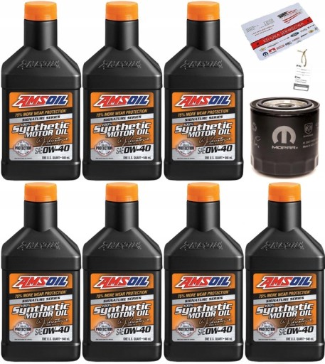AMSOIL 0W40 FILTRY JEEP 6 1 SRT 06 07 AZFQT za 556 z z Kusowo
