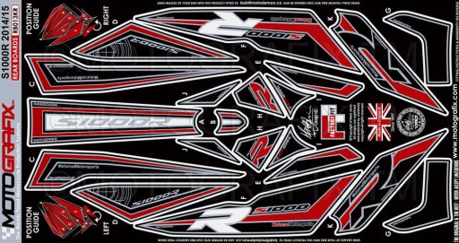 ШПОН ЗД BMW S1000R 2014-2016