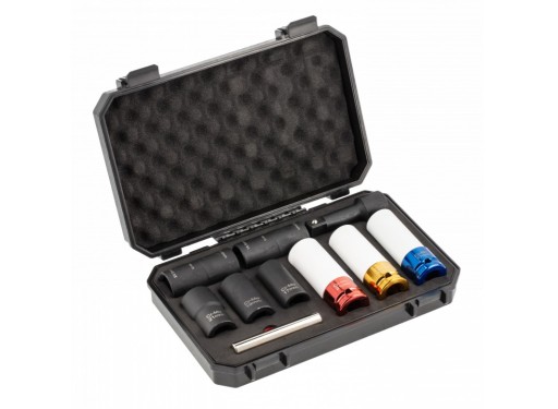 НАБІР ГНІЗДІВ HOGERT ДЛЯ ПОШКОДЖЕНИХ БОЛТІВ І ГАЙОК З ОБОДІВ 1/2'' 17-21мм