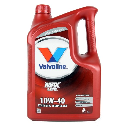 VALVOLINE MAXLIFE 10W40 5L ПОЛУСИНТЕТИКА