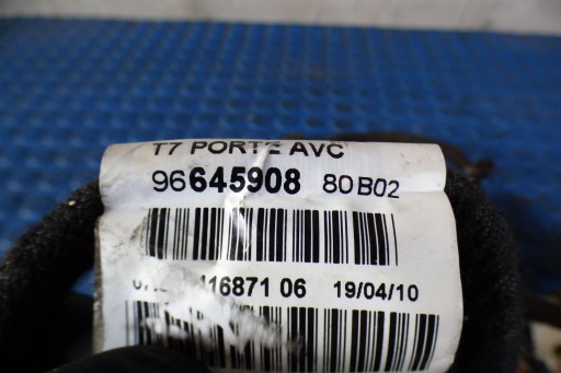 Peugeot 308 and T7 wiring bundle door left front 9664590880