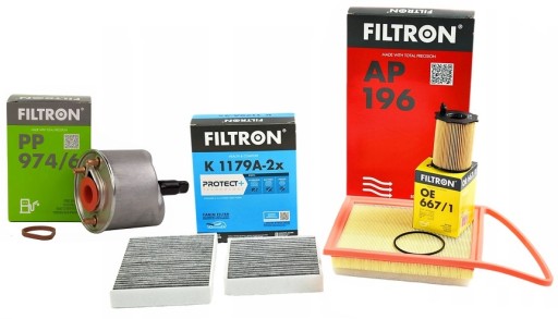 1179A-2x - Комплект фильтров CITROEN C3 II PEUGEOT 207 FILTRON