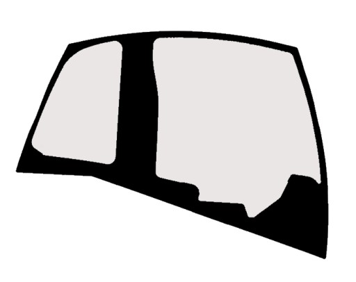 G3582 - СТЕКЛО ПРАВАЯ СТОРОНА ШЕЛКОГРАФИЯ MECALAC 15MWR 15MC