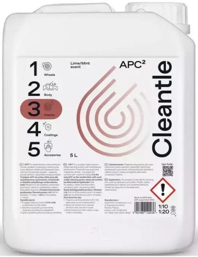 CLEANTLE APC УНИВЕРСАЛЬНЫЙ ОЧИСТИТЕЛЬ LIME / MINT 5L