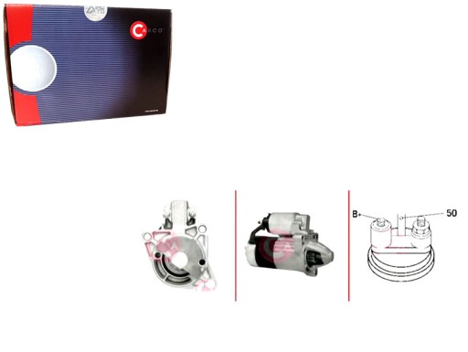 CASCST35186AS(iMOTO) - 12v 1.0kw каско стартер + водійський комплект №37