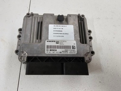 Volvo v40 2 ii s60 ii 1.6 t b компьютерный блок управления двигателем 31312578