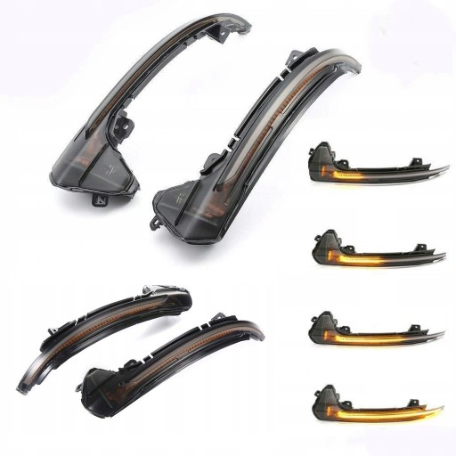 2007-2009 - Динамические поворотники в зеркалах Audi A4 B8