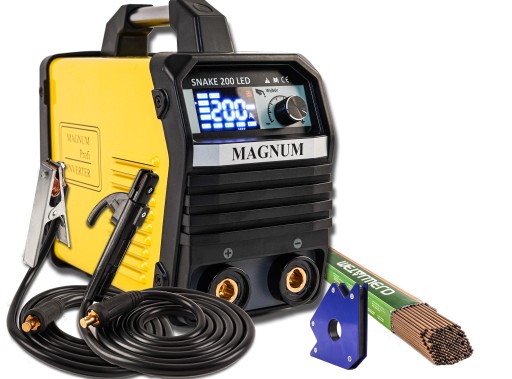СВАРОЧНЫЙ АППАРАТ MAGNUM SNAKE 200 LED ИНВЕРТОР 200A MMA