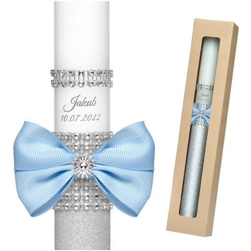 Хрестильна свічка 37 х 7,5 см