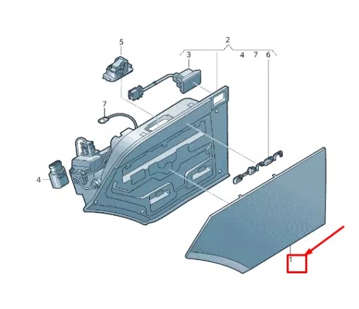 GTV_4KE810394GRU - Audi e-tron gen правое гнездо для зарядки 4ke810394gru