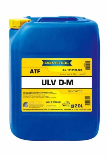RAVENOL ATF ULV D-M OIL 20л