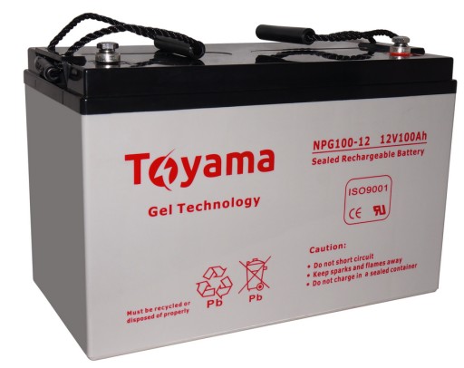 Гелевий акумулятор toyama npg 100 12v 100ah gel real gel