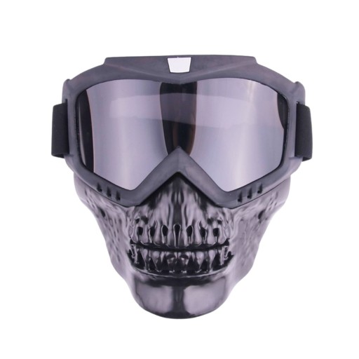 Знімні мотоциклетні окуляри Face Shield Skull Ou