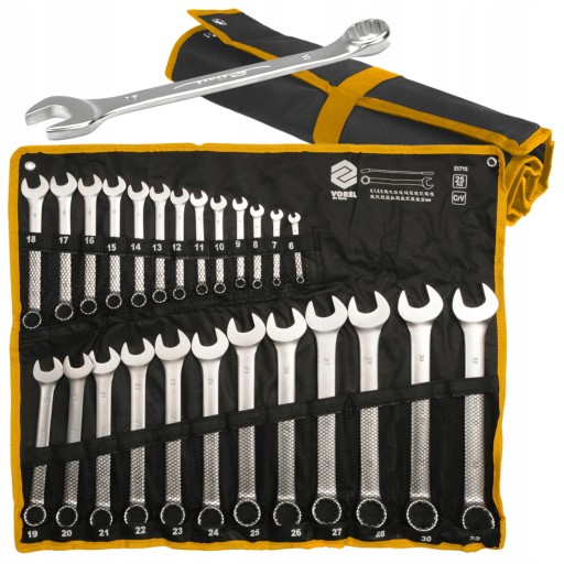 НАБІР ГАЙКОВИХ КЛЮЧІВ VOREL 25PCS