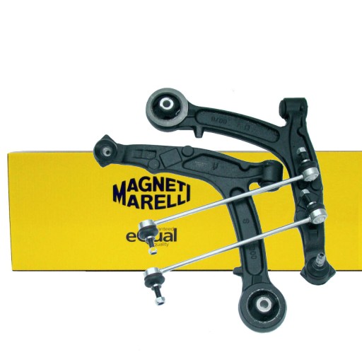 301181308900 - Передние поперечные рычаги левый и правый + 2 стойки стабилизатора - fiat panda (169)