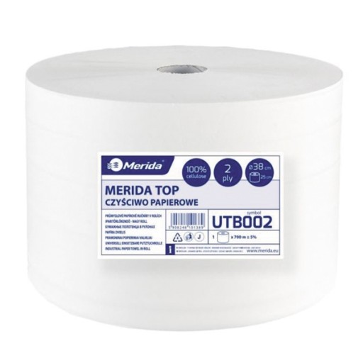 Чистий целюлоза білий 2 шари 2x20 700m 1шт