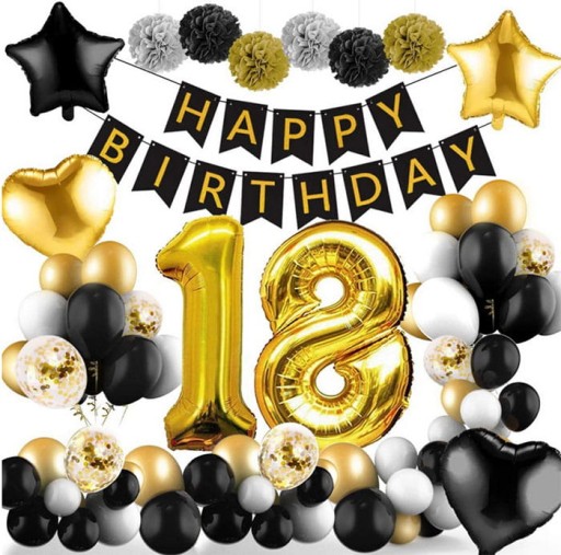 НАБІР ПОВІТРЯНИХ КУЛЬ НА 18 РІЧЧЯ