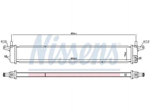 РАДІАТОР ДВИГУНА TOYOTA NISSENS 646918