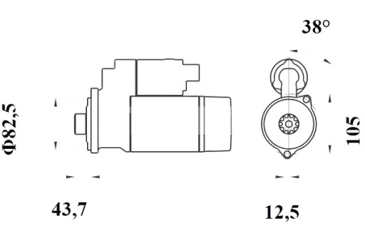 140 - Стартер mahle ahlmann ar 65 bomag bw65h