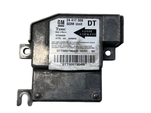 OPEL CORSA C COMBO C modulo SENSOR airbag airbag 24417008 DT BEZWYPADKOWY