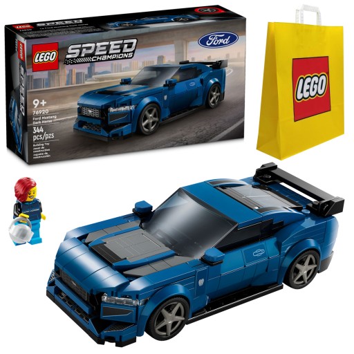 KLOCKI LEGO | SPEED CHAMPIONS 76920 SPORTOWY FORD MUSTANG DARK HORSE +TORBA